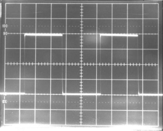 1kHz square wave form